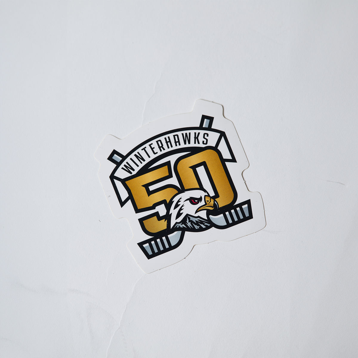 Winterhawks 50th Anniversary Sticker