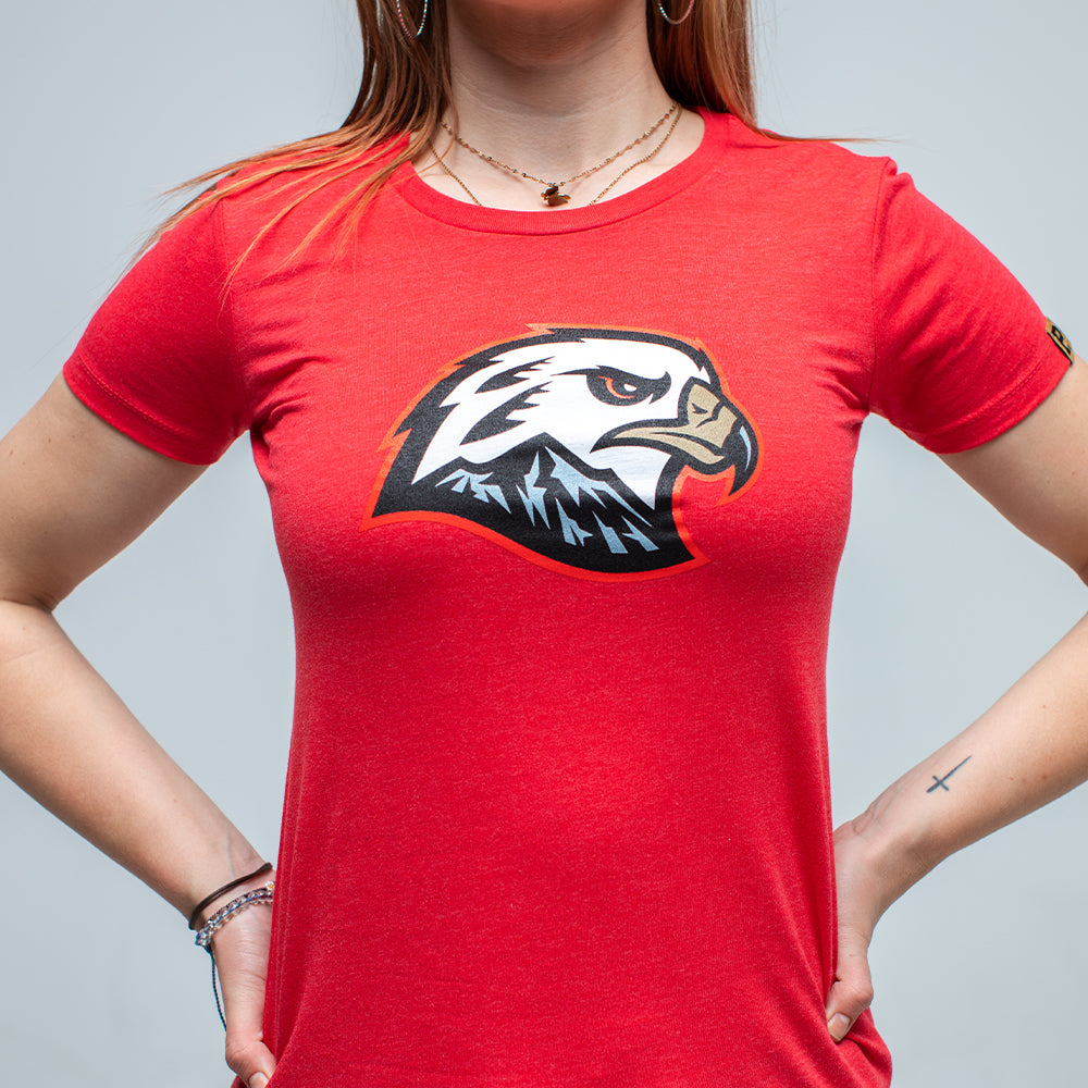 Women's Hawk Head Tee - Red