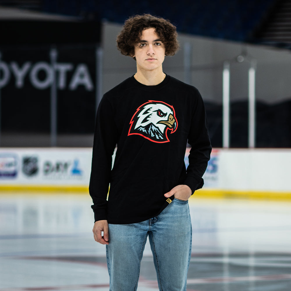 Hawk Head Long Sleeve - Black