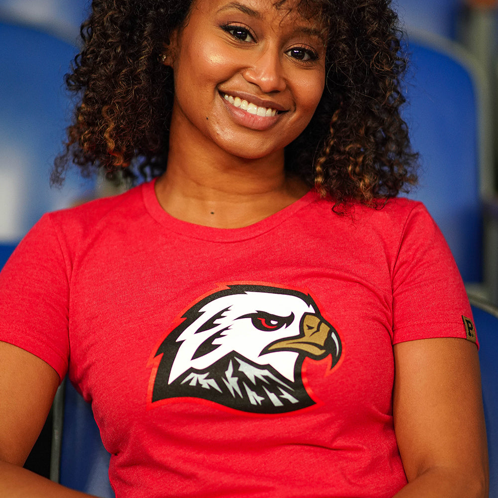 Women's Hawk Head Tee - Red