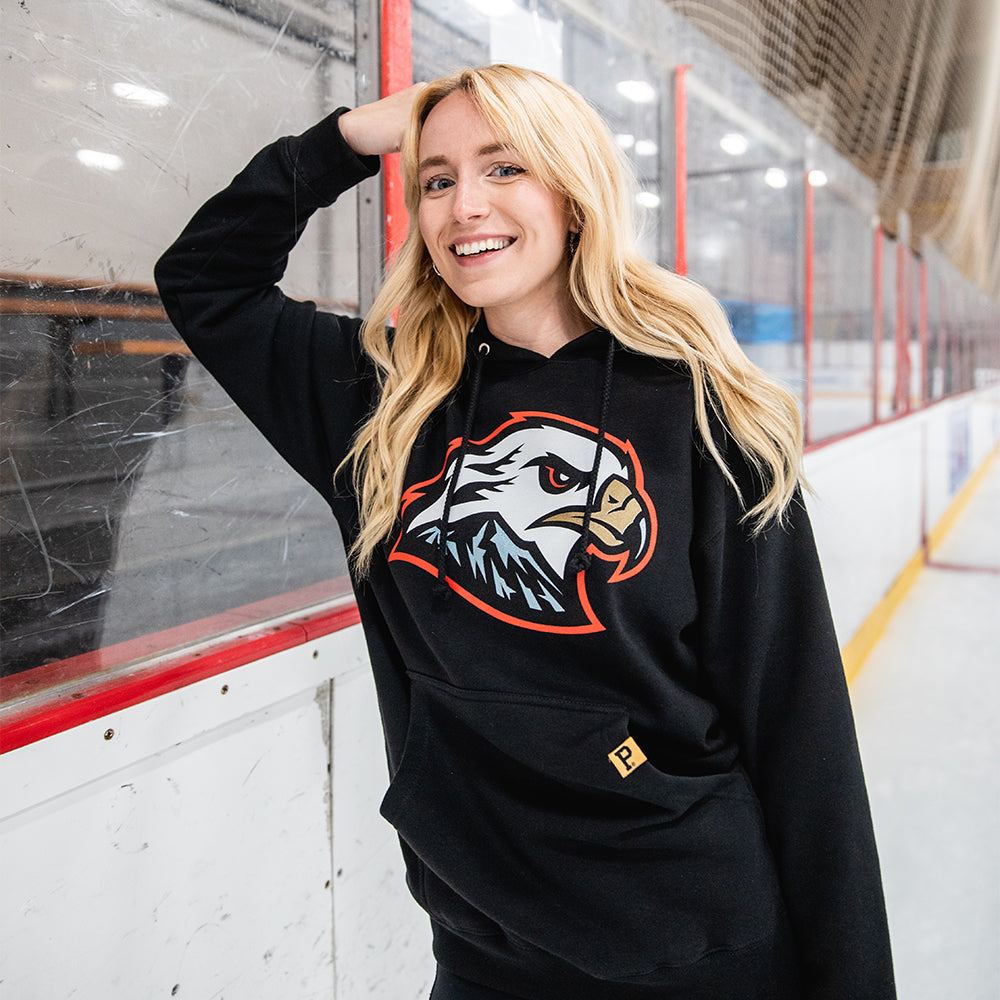 Hawk Head Hoodie - Black