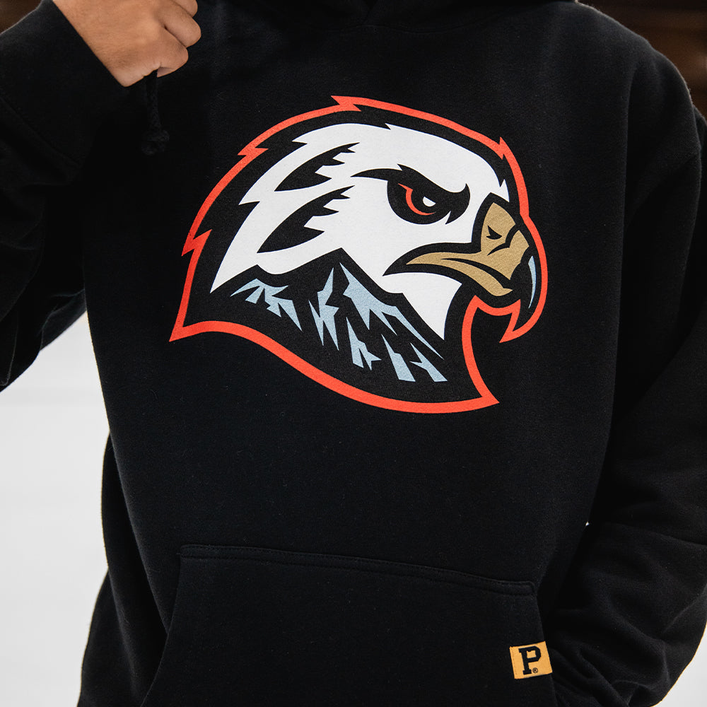 Hawk Head Hoodie - Black