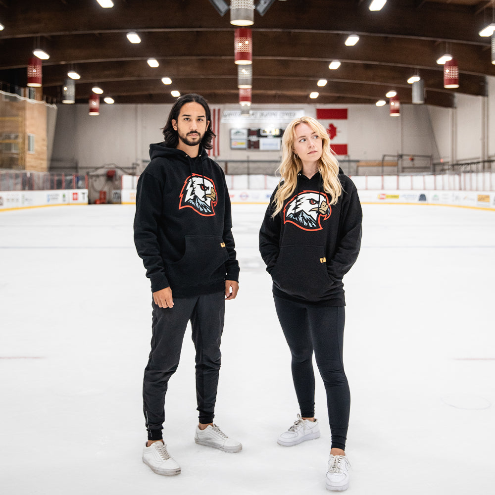 Hawk Head Hoodie - Black