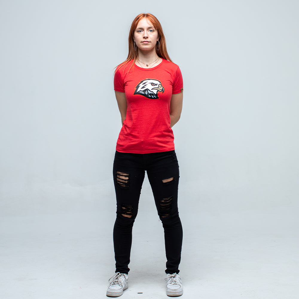 Women's Hawk Head Tee - Red