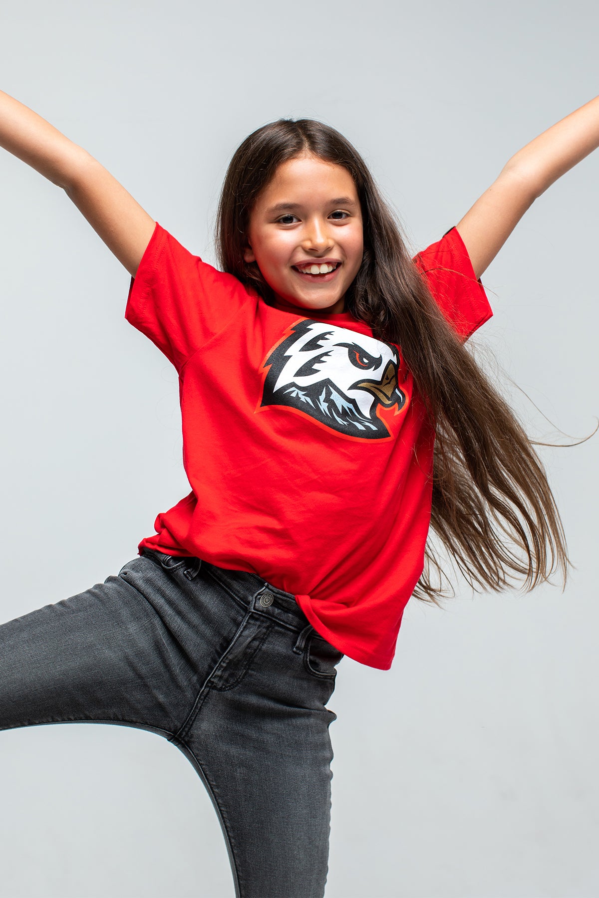 Youth Hawk Head Tee - Red