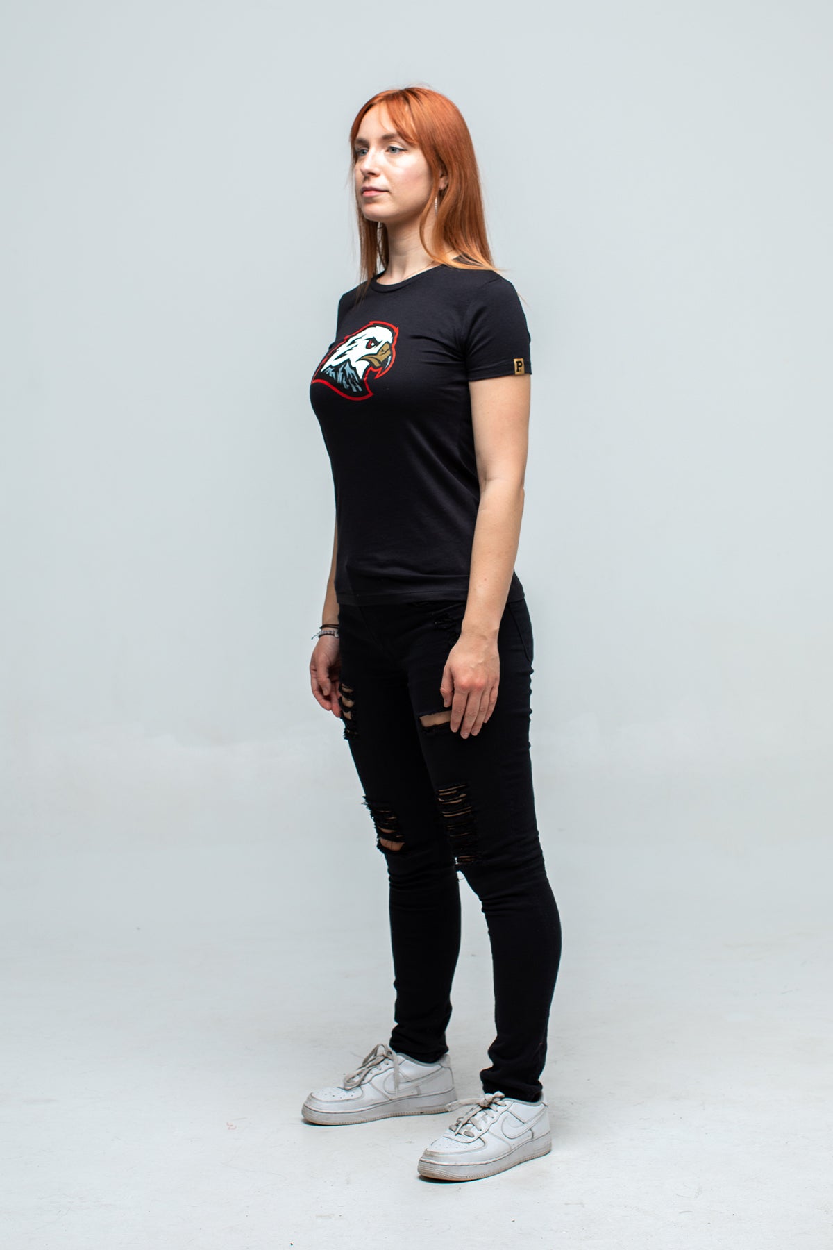 Women's Hawk Head Tee - Black