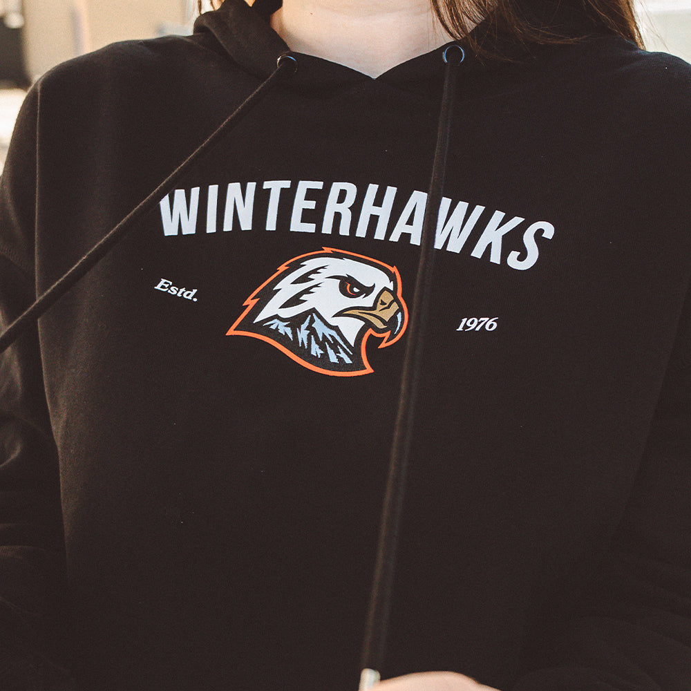 Women's Hawk Head Cropped Hoodie
